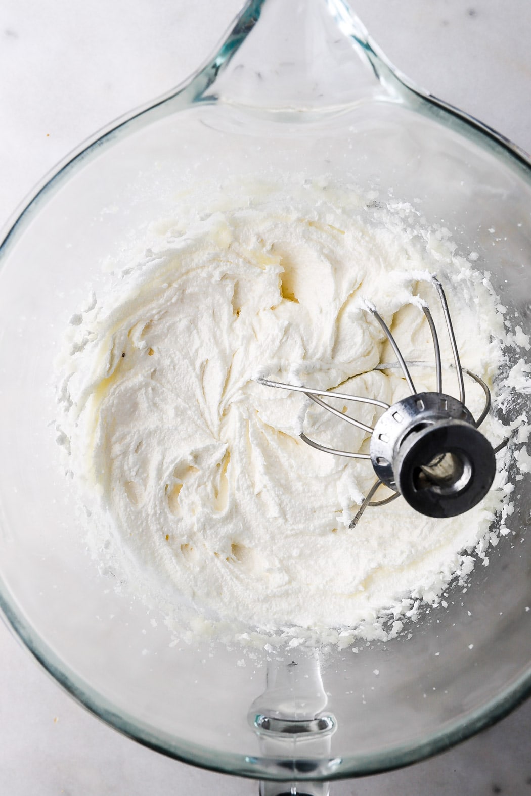 bowl of butter, sugar and oil creamed