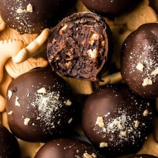 chocolate animal cracker truffles