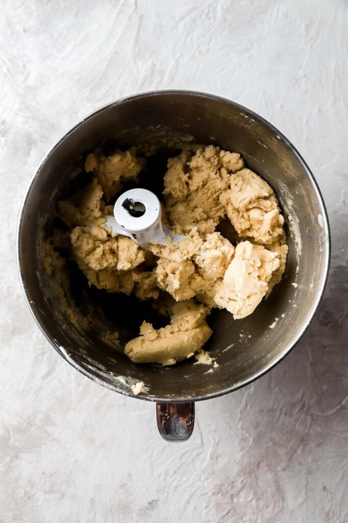 mix the dough just until it comes together