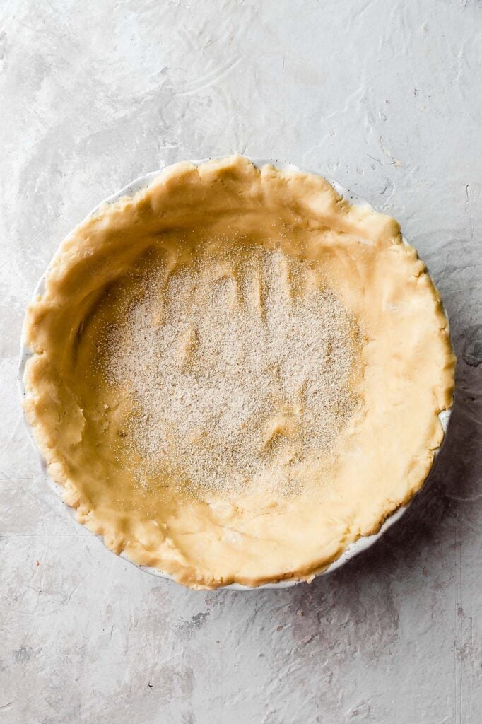 spread out the crust, top with cream of wheat