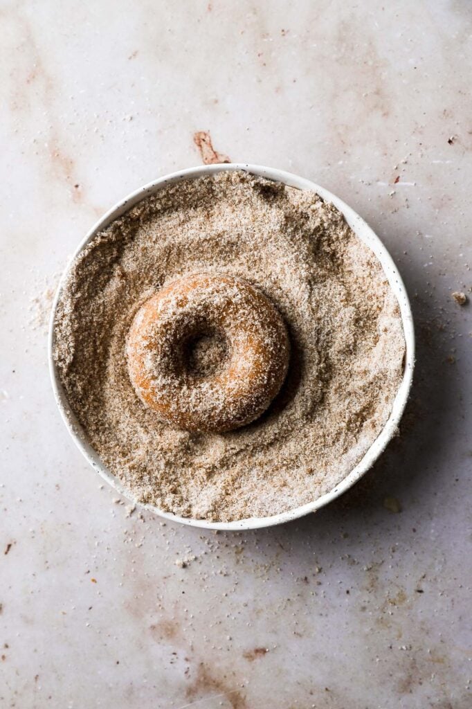 toss in cinnamon sugar