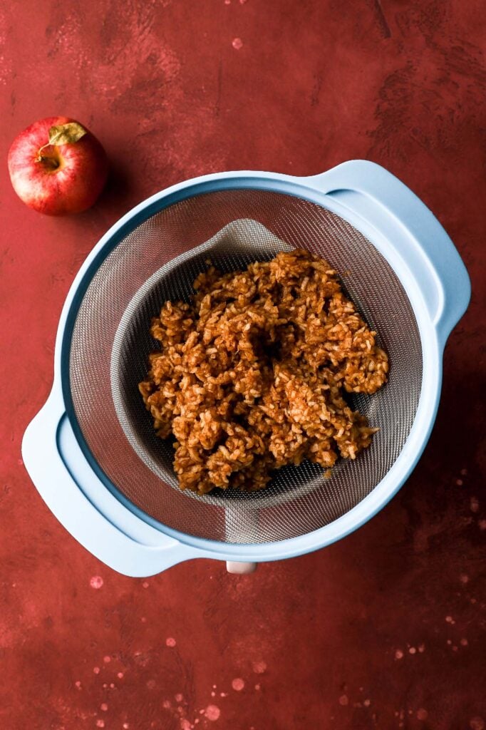 strain the mixture, reserve the "apple cider"