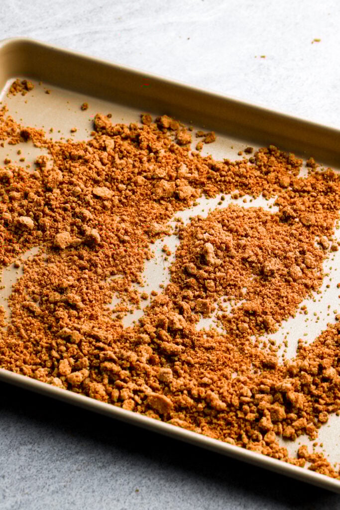 finished streusel