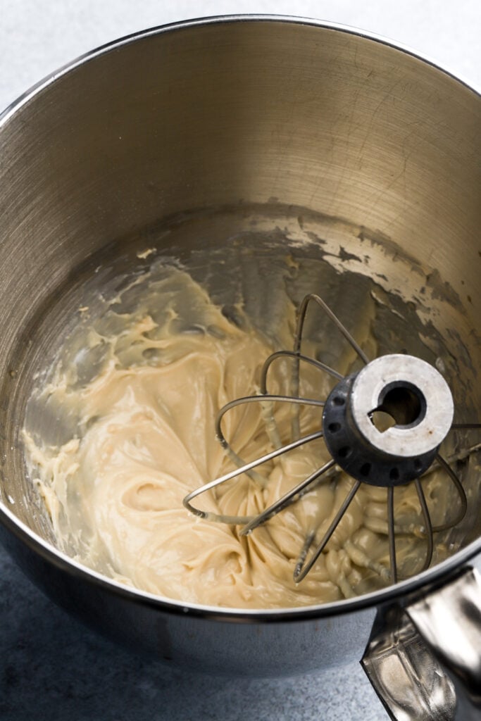 cream cheese mixed with sugar and vanilla