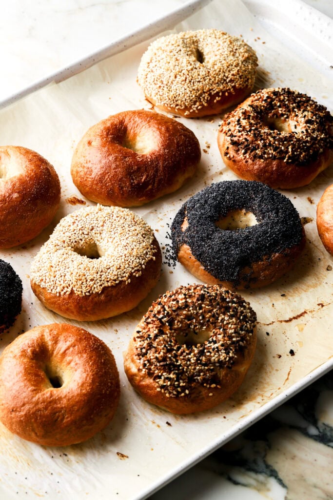 bagels finished baking