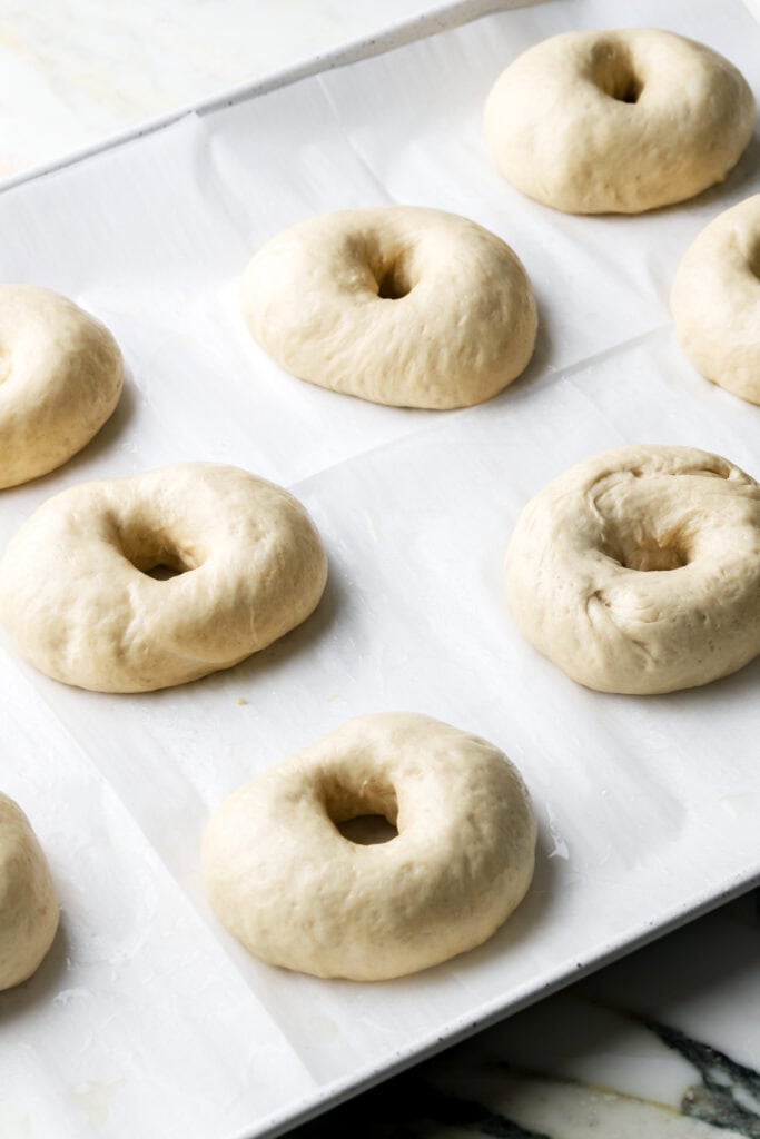 bagels proofed for just another 20ish minutes