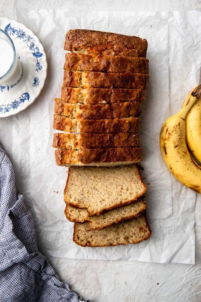 my favorite banana bread sliced