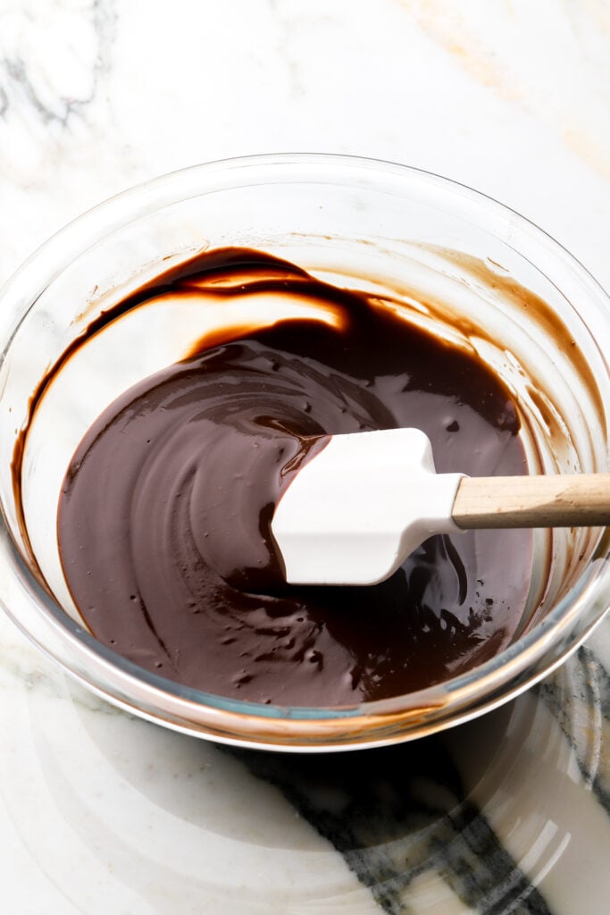chocolate and butter melted