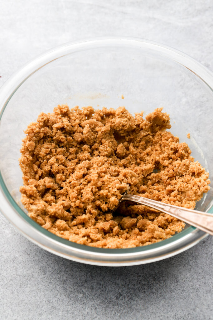 streusel in a bowl