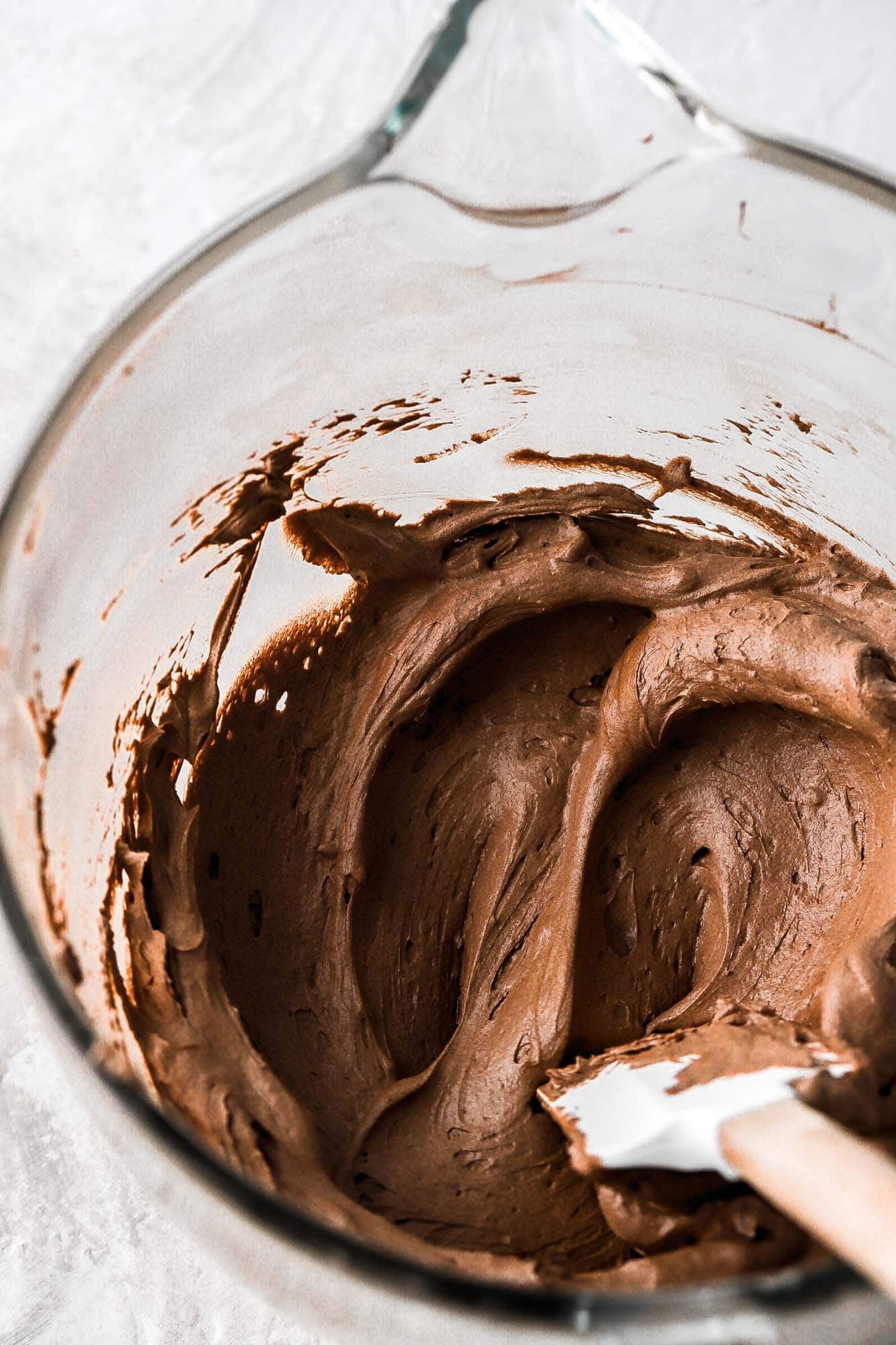 whipped dark chocolate ganache