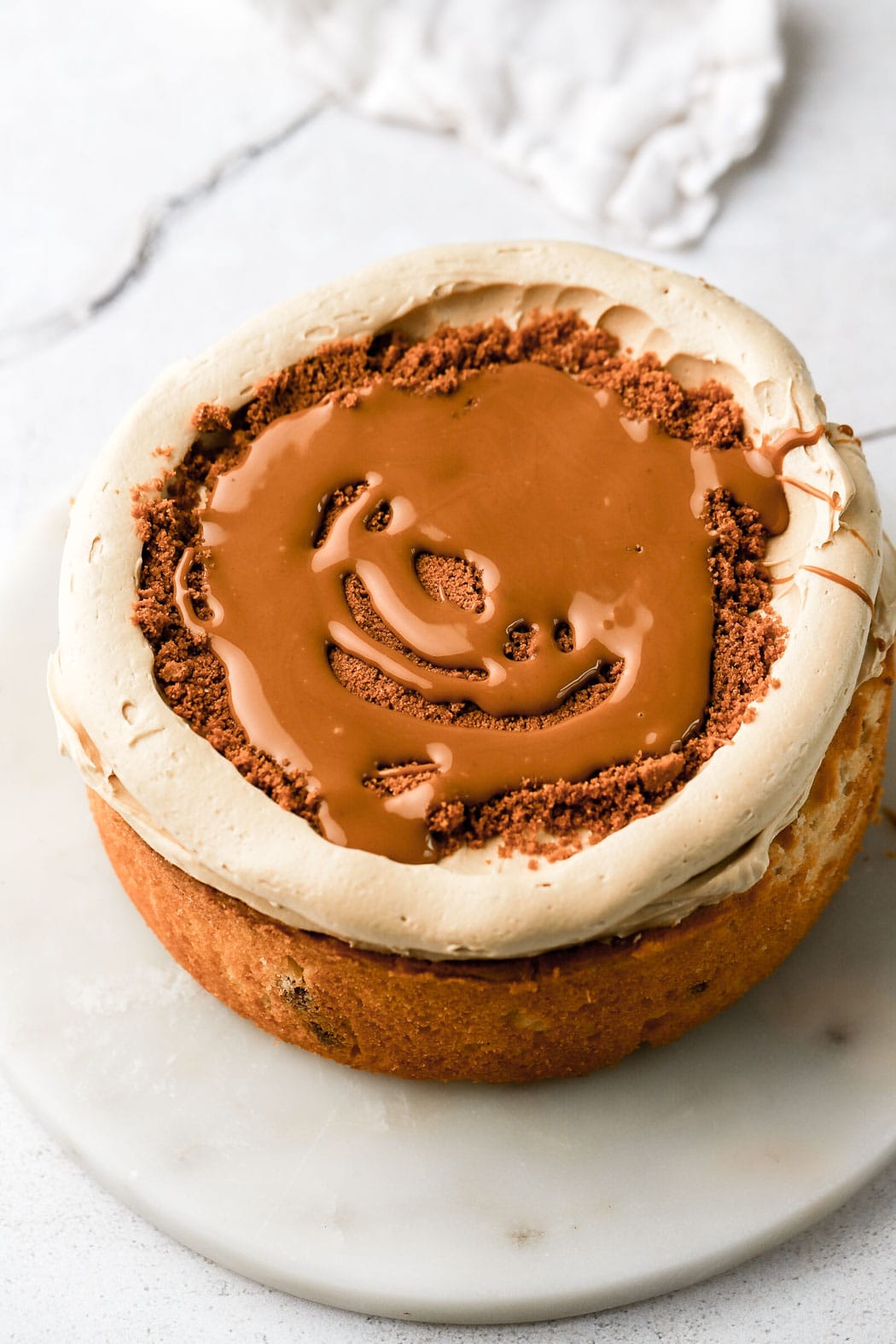 cookie butter frosting and cookie butter filling