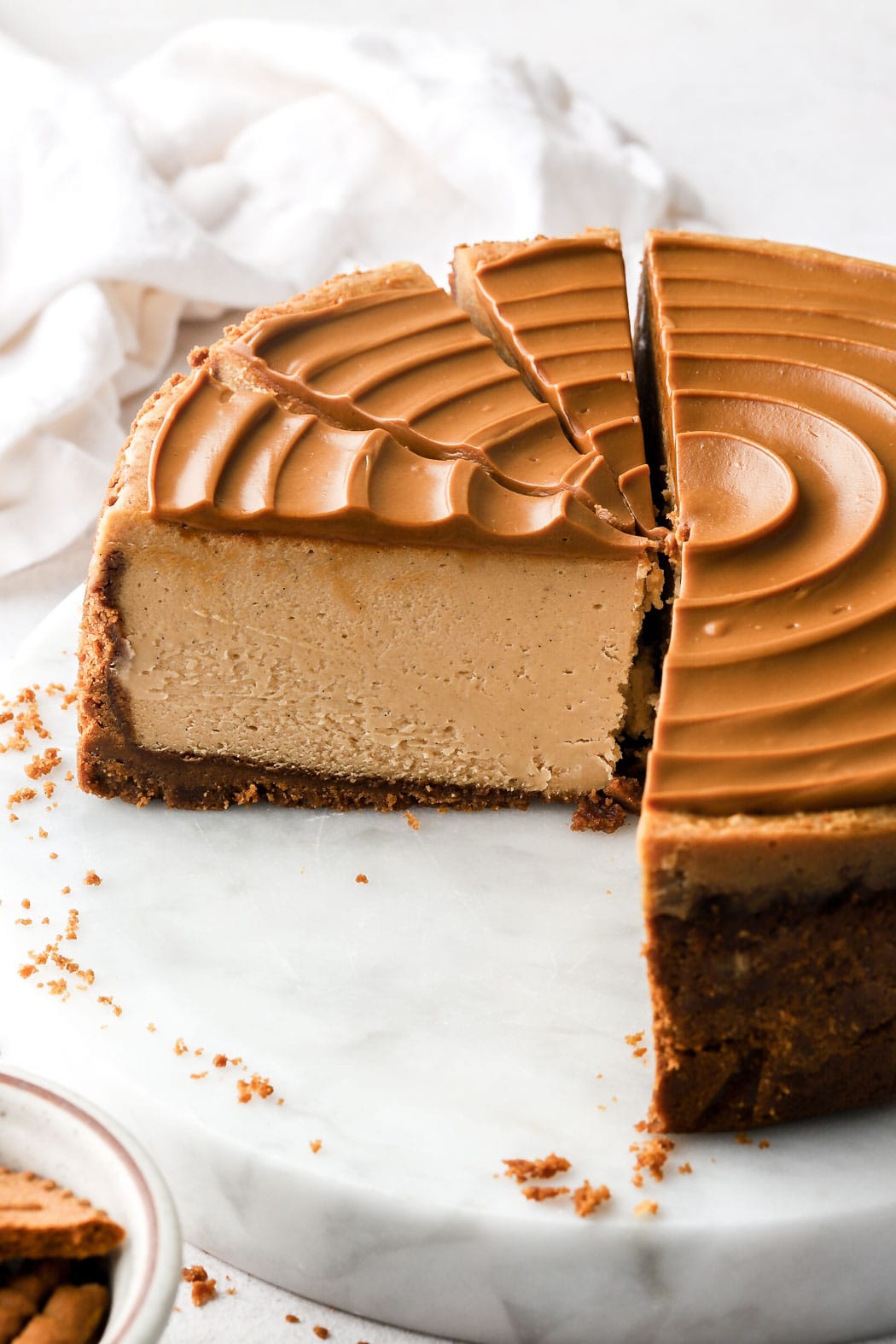 8 inch tall biscoff cheesecake