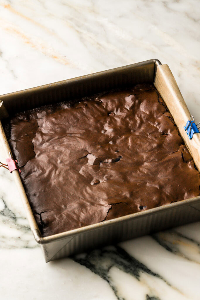 brownies baked just until the center is set. 