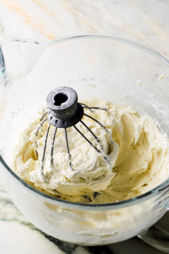 butter beat with sugar