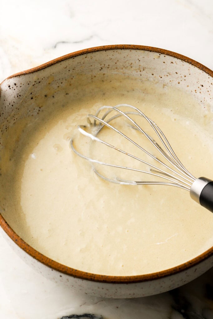 whisk in the yogurt/sour cream