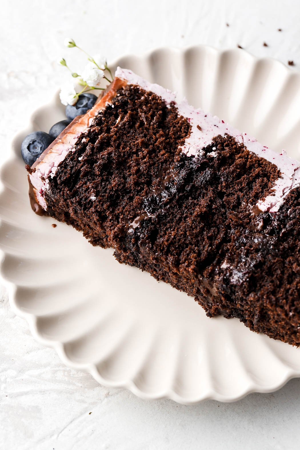 blueberry chocolate cake
