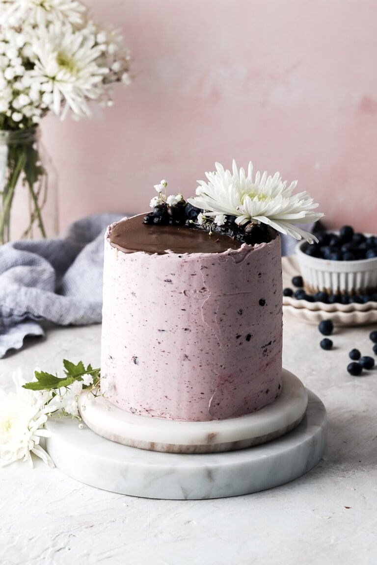 blueberry chocolate cake