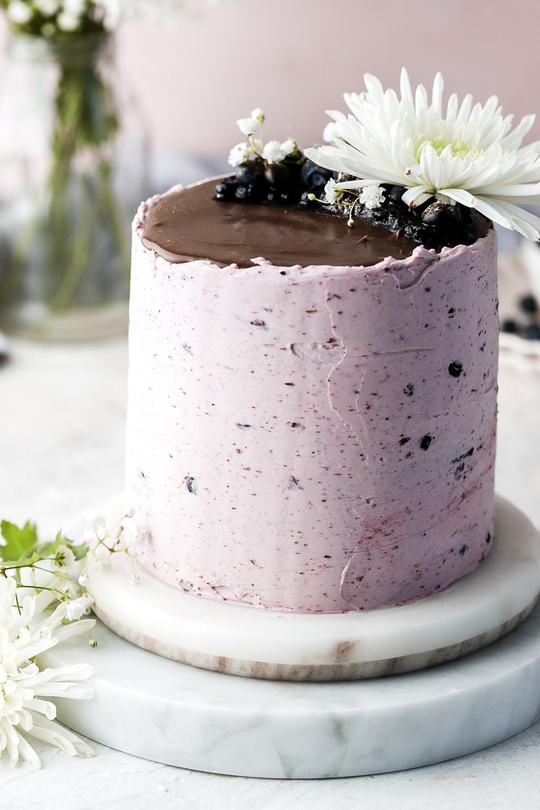 blueberry chocolate cake