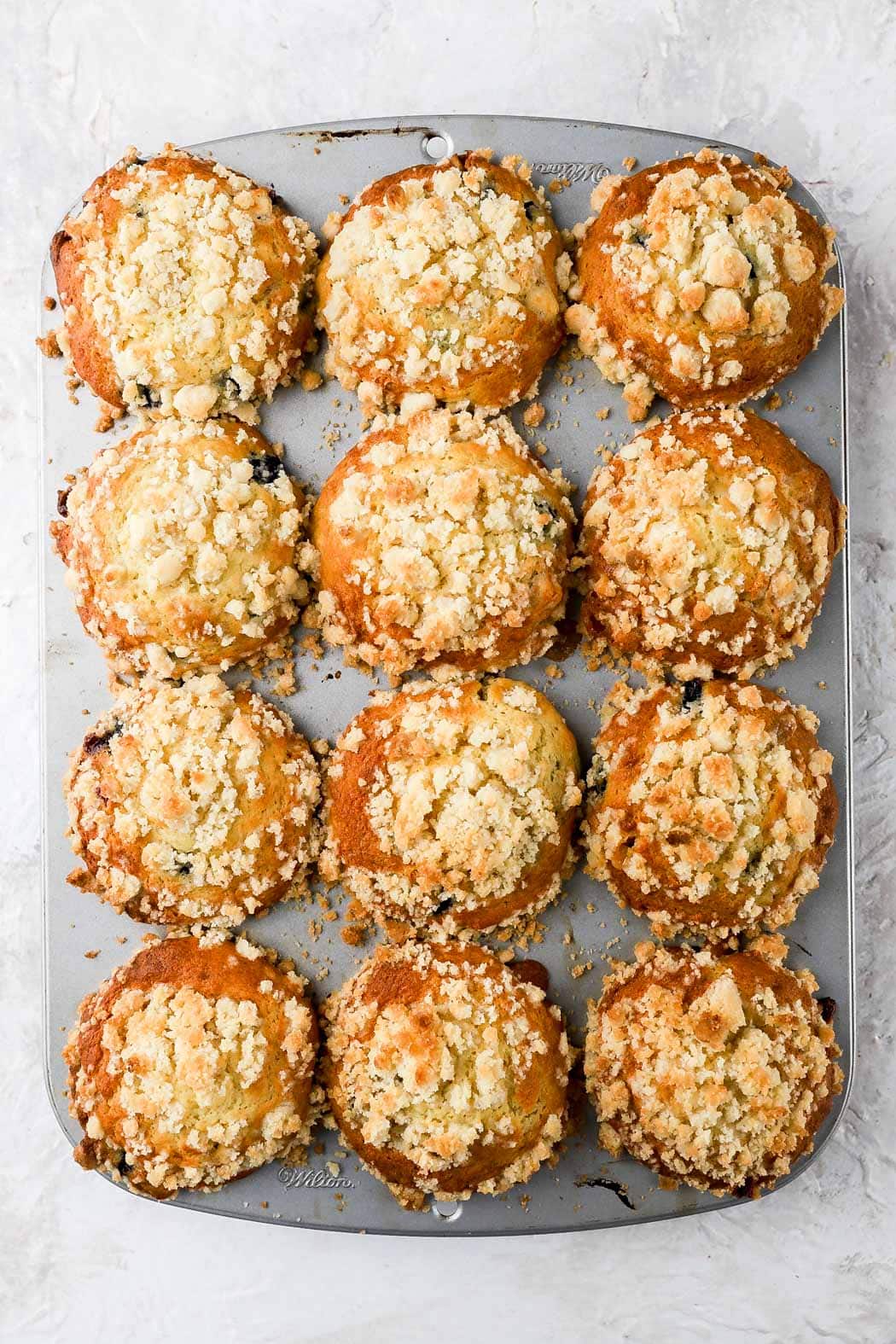 muffins baked in the muffin pan