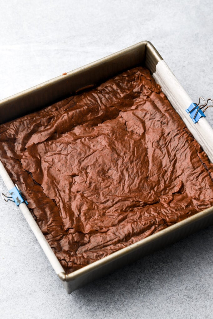 brownies finished baking