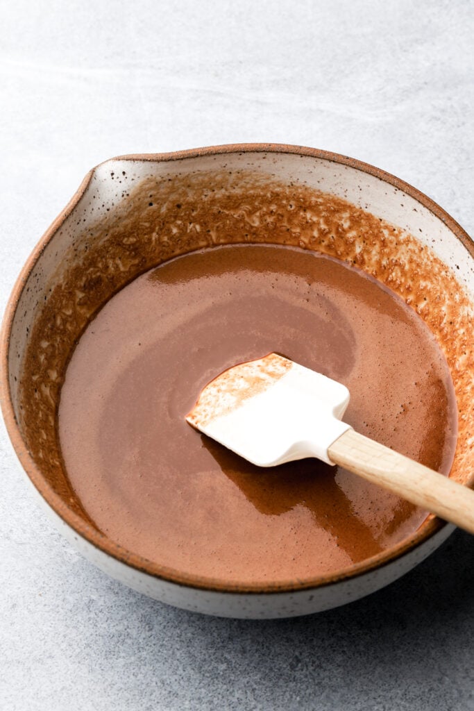 brown butter mixed with chocolate