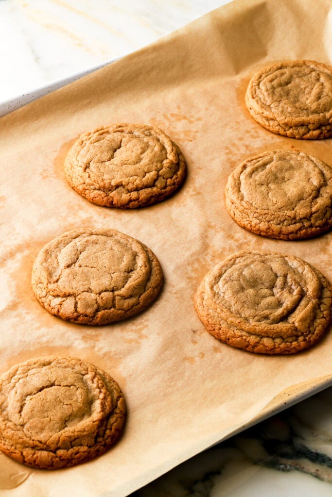 Baked brown sugar cookie dough
