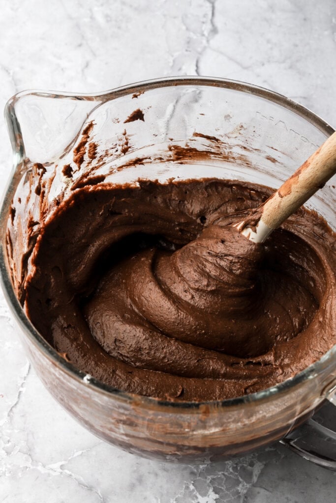 flour mixed in just until combined.