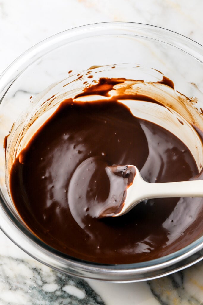 chocolate ganache finished