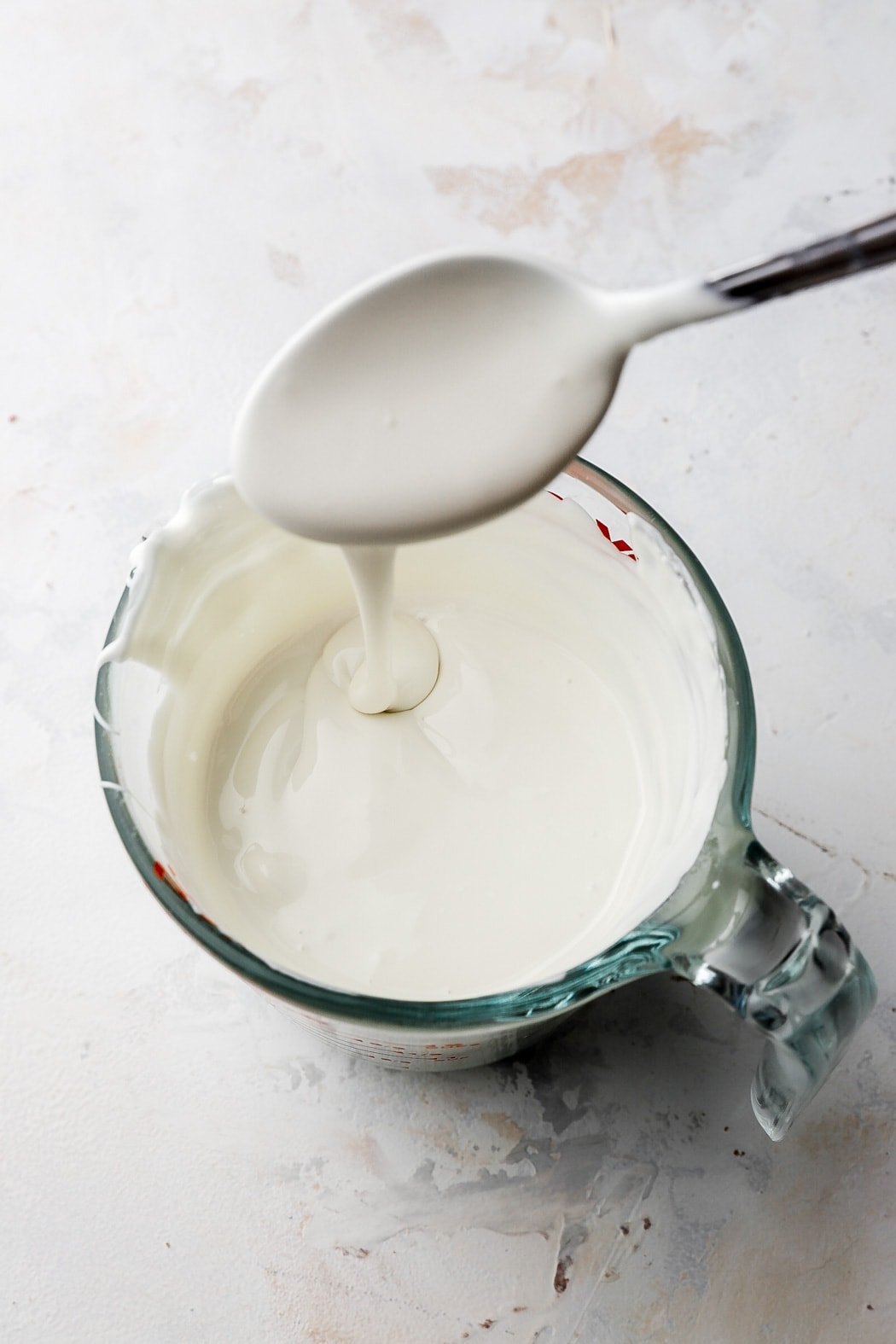 merckens white chocolate candy melts melted