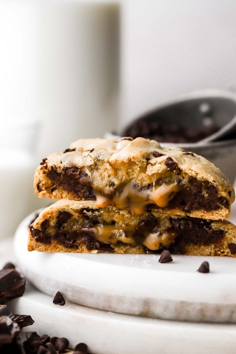 caramel chocolate chip cookies
