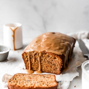 carrot cake loaf with icing