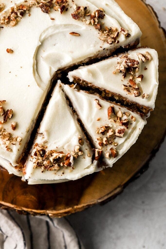 carrot cake with cream cheese frosting