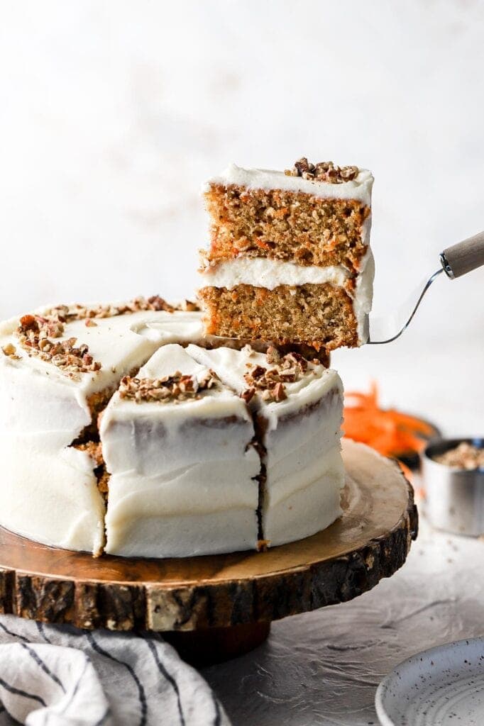carrot cake with cream cheese frosting