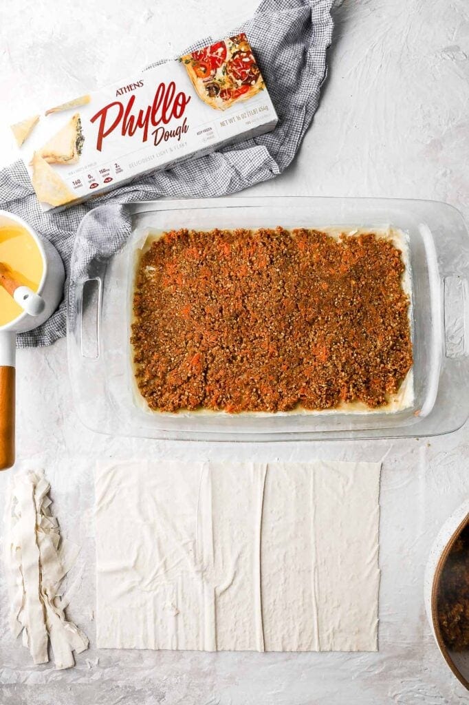 spread carrot cake filling