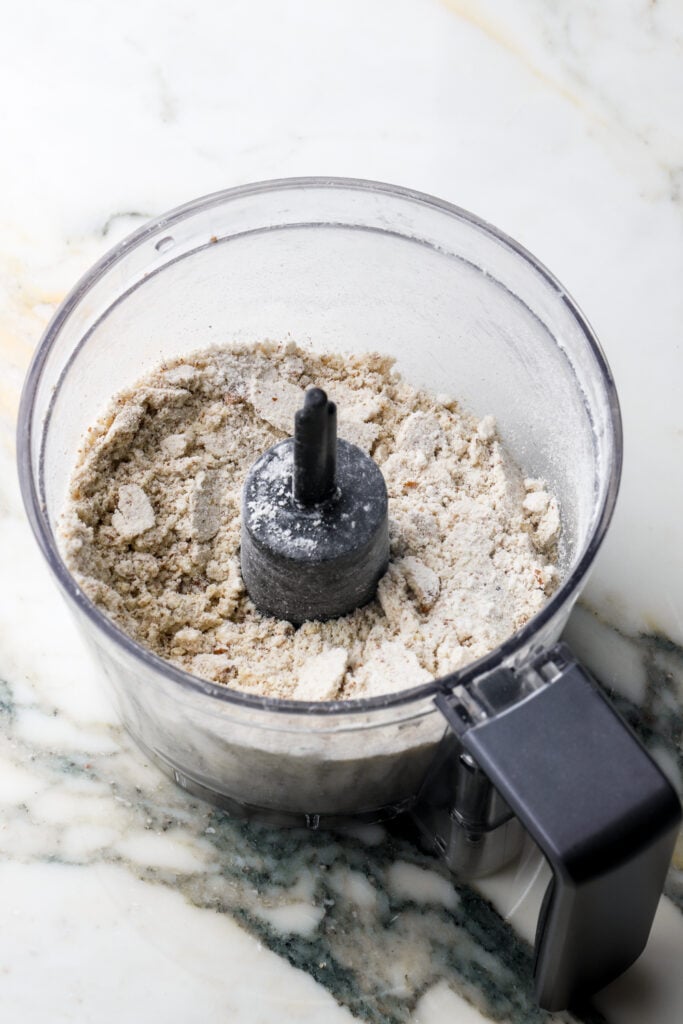 pecans ground with flour