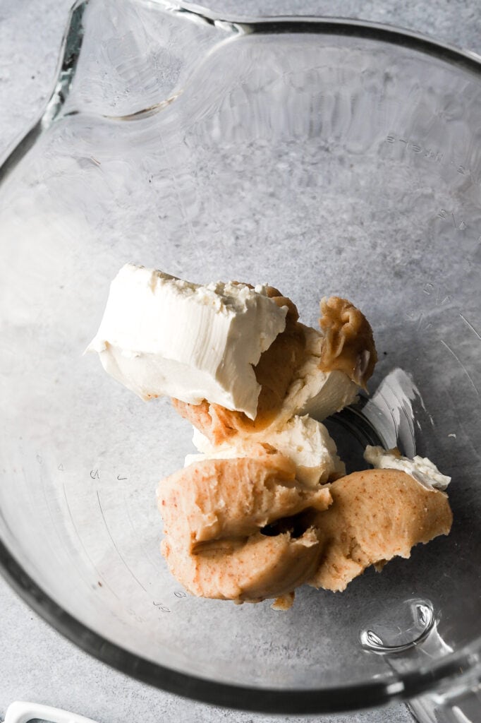 cream cheese and brown butter at room temperature