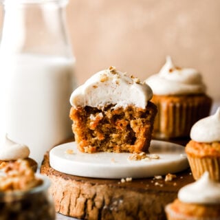carrot cake cupcakes bite shot