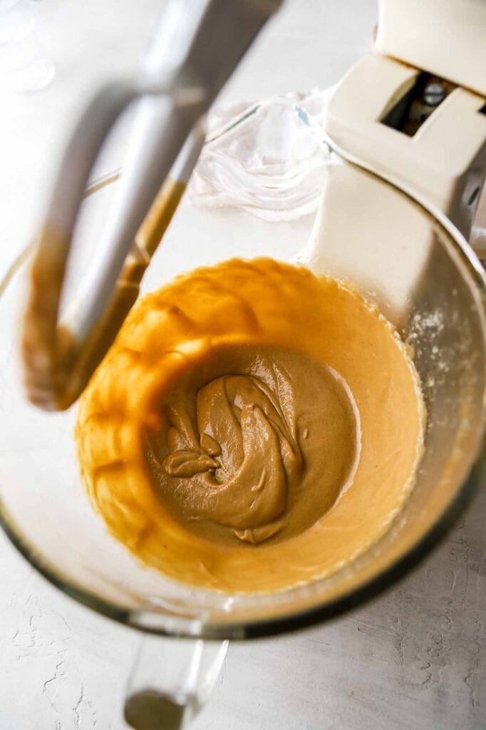 butter mixed with sugar and eggs