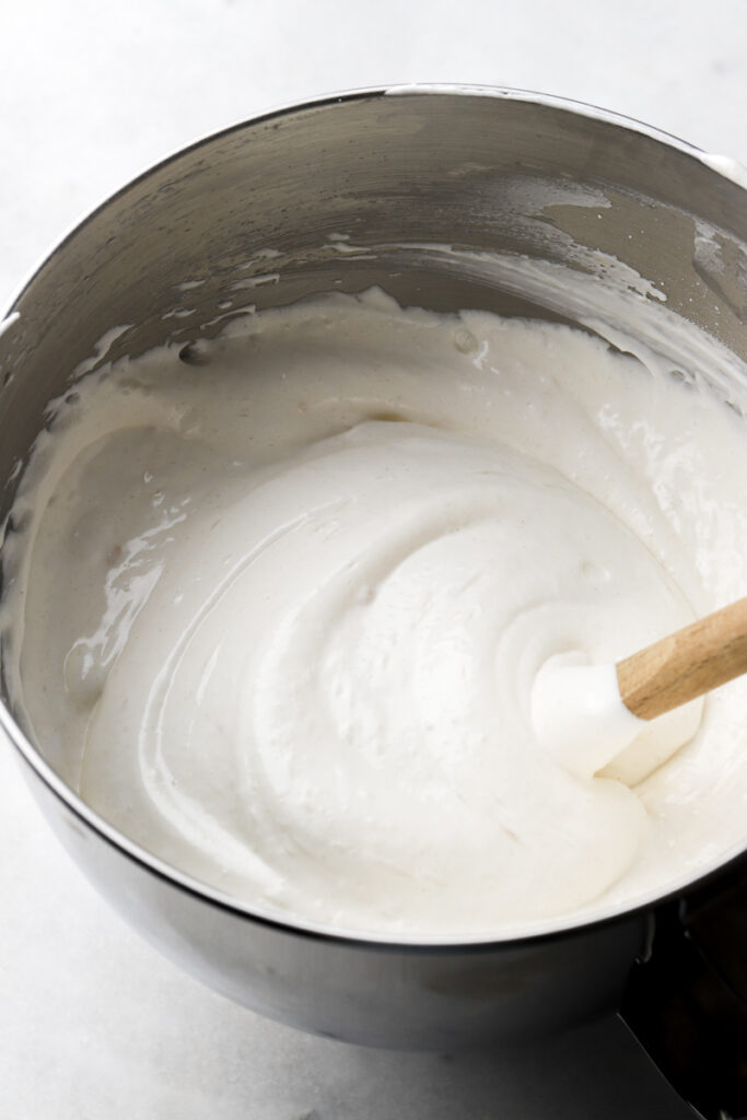 finish angel food cake batter
