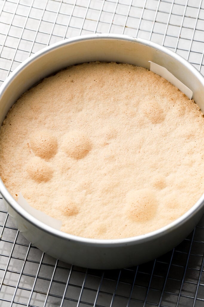 angel food cake finished baking