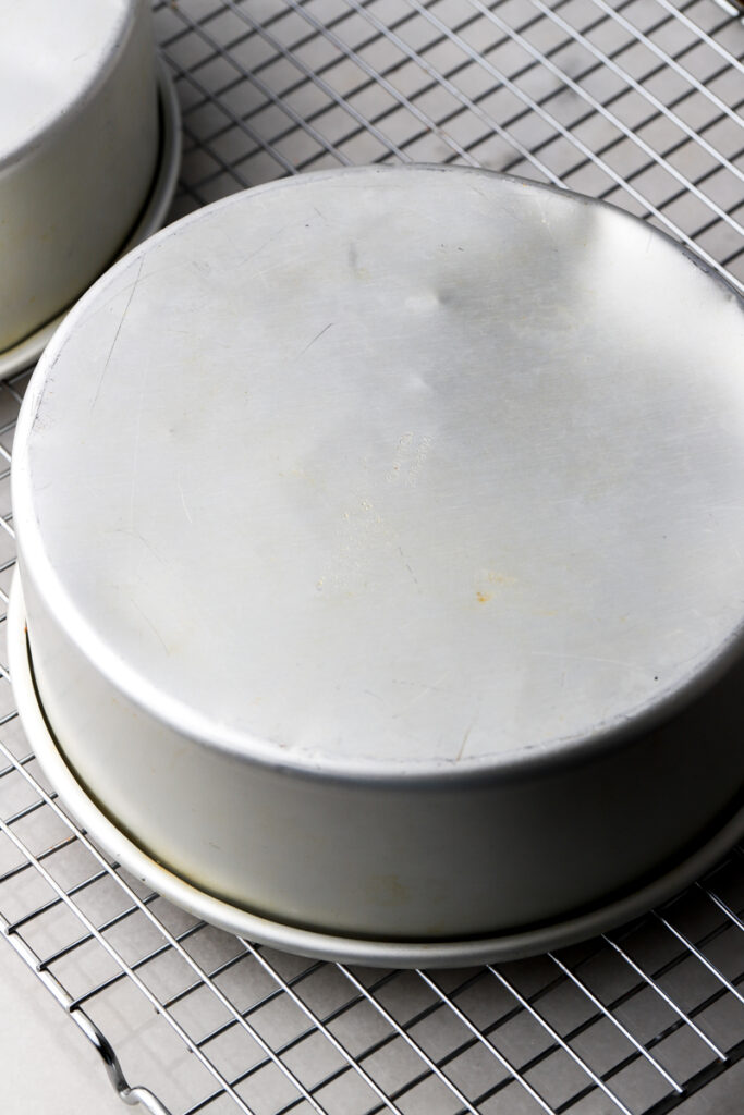 pan upside down until the cake is completely cooled