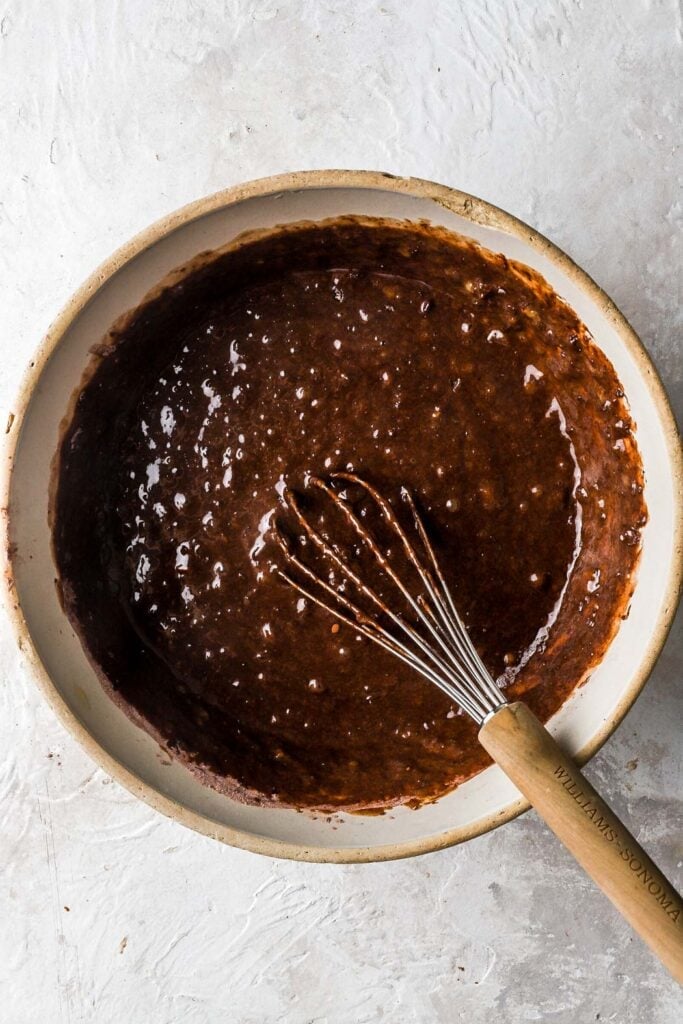 whisk in the dry ingredients
