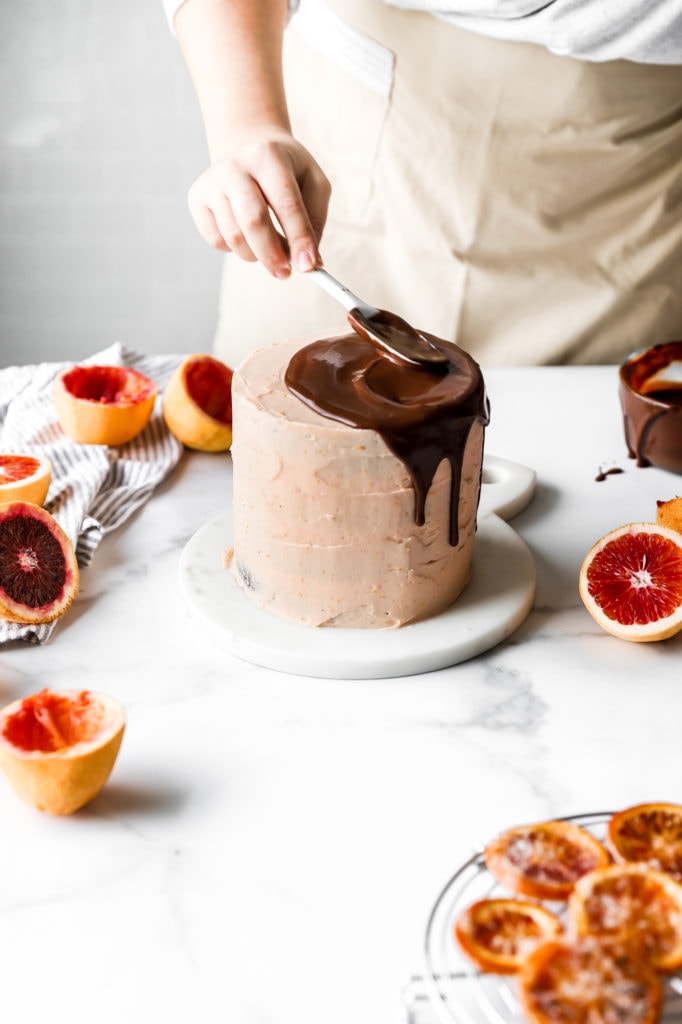 chocolate ganache drip