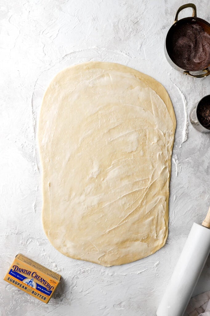 spread Danish Creamery European Style Butter on top