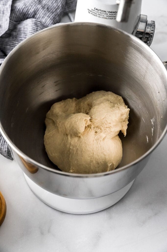 dough when it's finished kneading