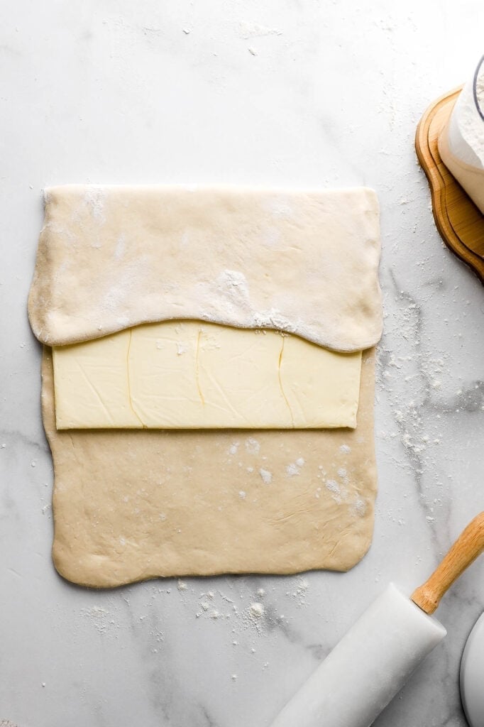 place butter in the center