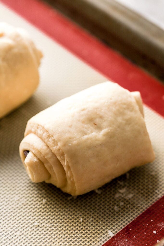 indent in dough when it's done proofing