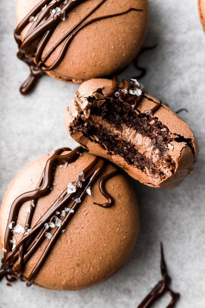 macarons with chocolate buttercream