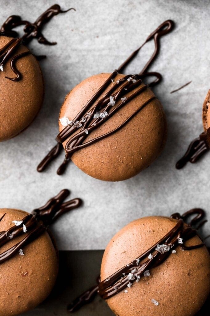 chocolate macarons