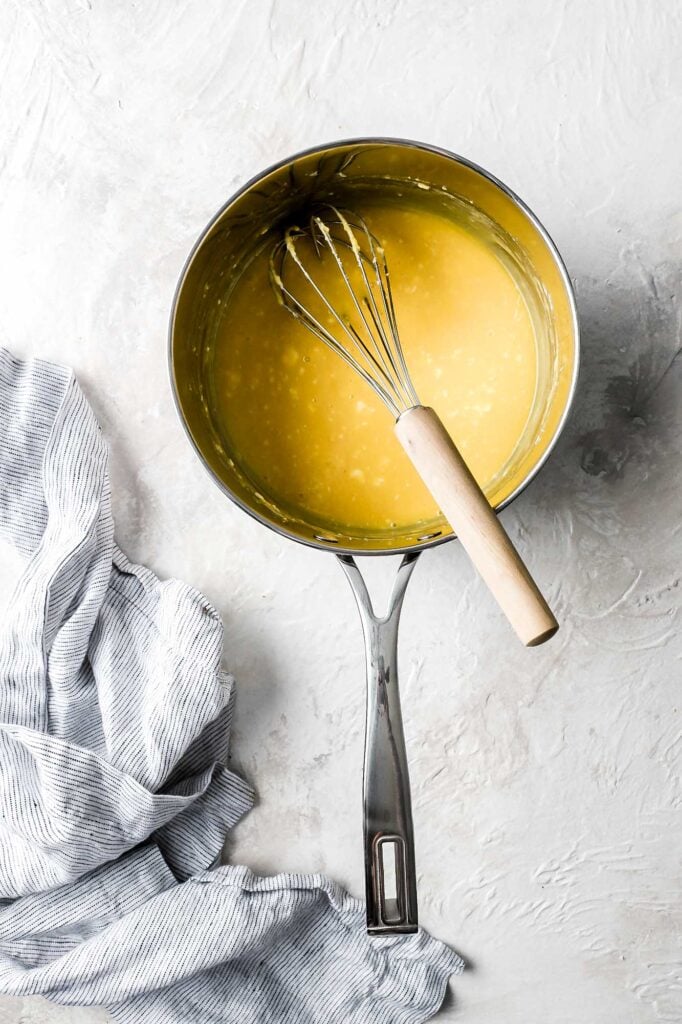 mixture begins to melt